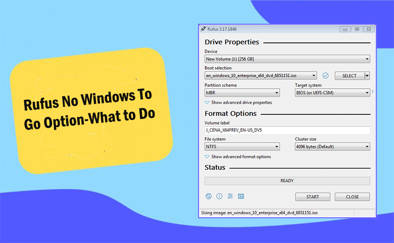 create a Windows To Go USB