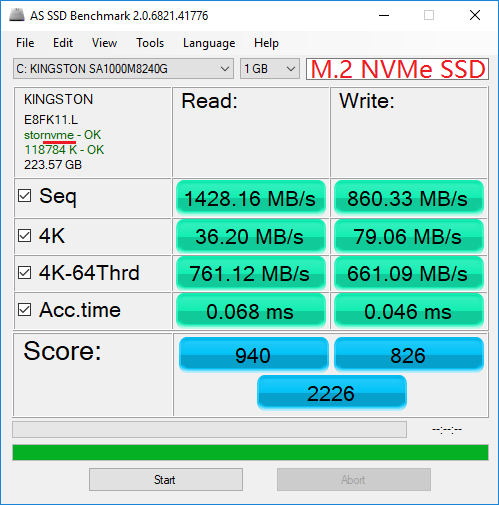 nvme speed