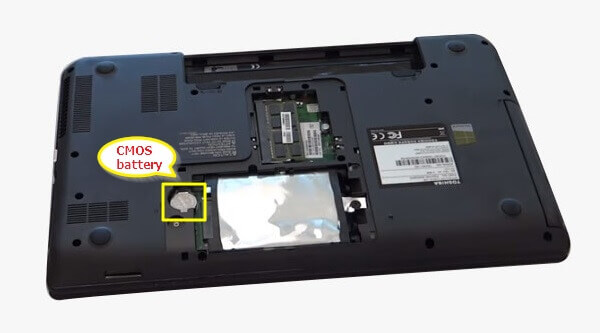 cmos battery under small case