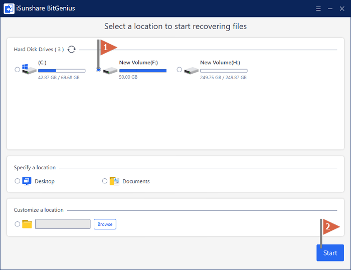 scan raw partition