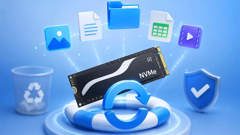 recover data from NVMe SSD 