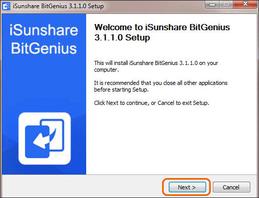 install iSunshare BitGenius