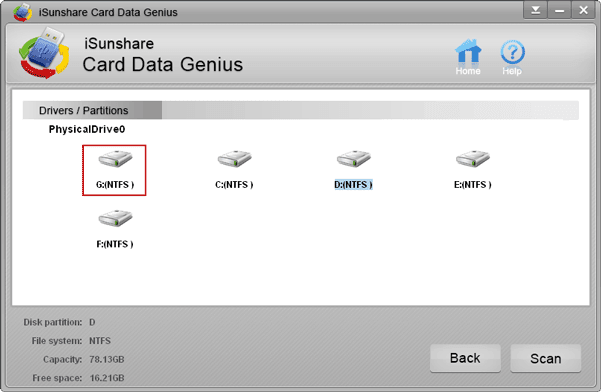 select mobile phone SD card drive