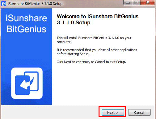 install iSunshare BitGenius