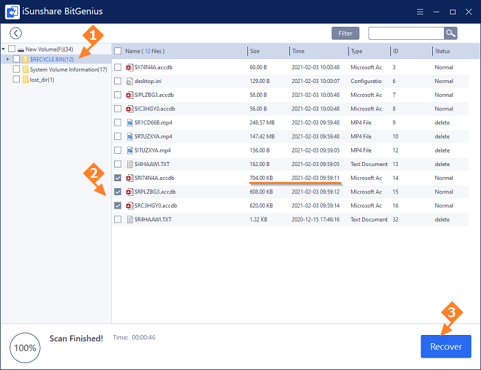 recover access database files