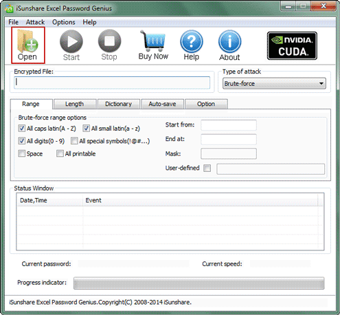 import password protected excel file