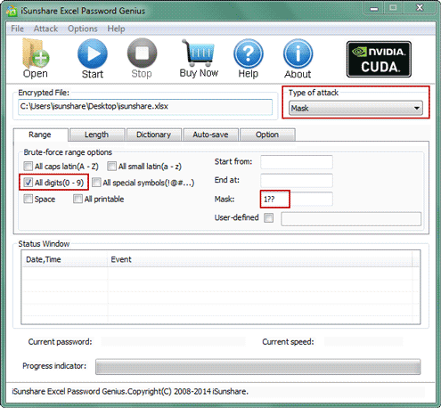 improve speed to recover excel file open password