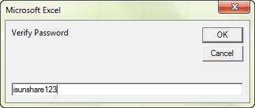 confirm excel 2010 password in vba