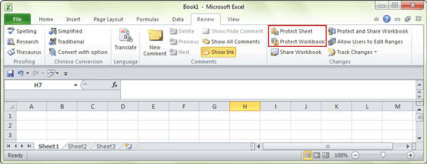 protect mutiple excel sheets 2010 with protection function