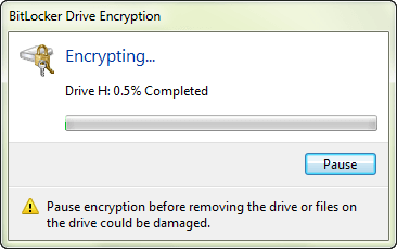 encrypt drive with bitlocker