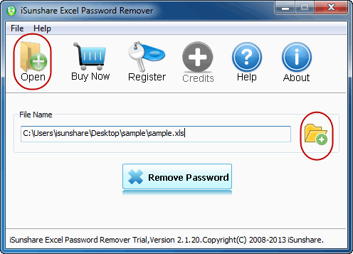 open encrypted Excel file