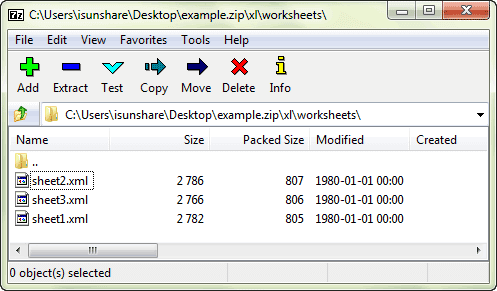 open zip file with 7zip