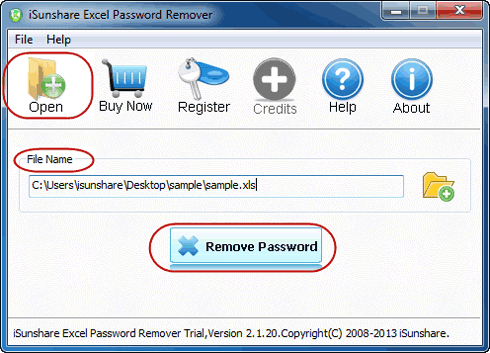 open encrypted excel worksheet without password