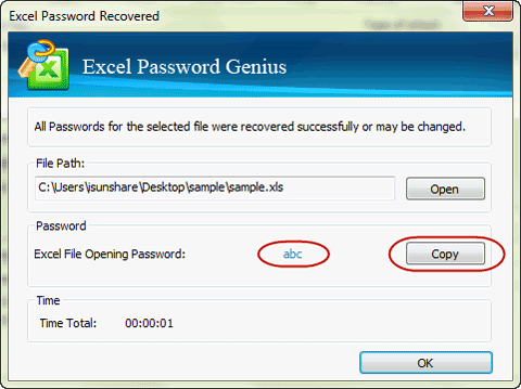 forgotten password protected excel file