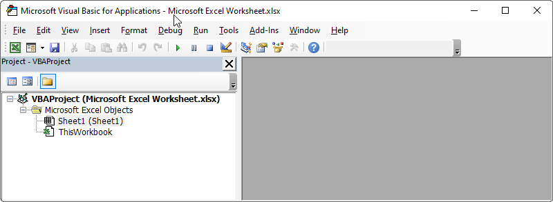 open vba