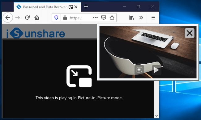 disable picture-in-picture mode in firefox