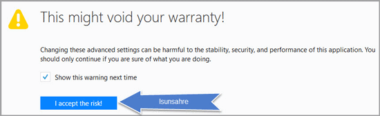 accept the risk firefox