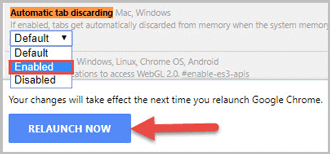 enable automatic tab discarding