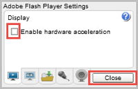 disable hardware acceleration