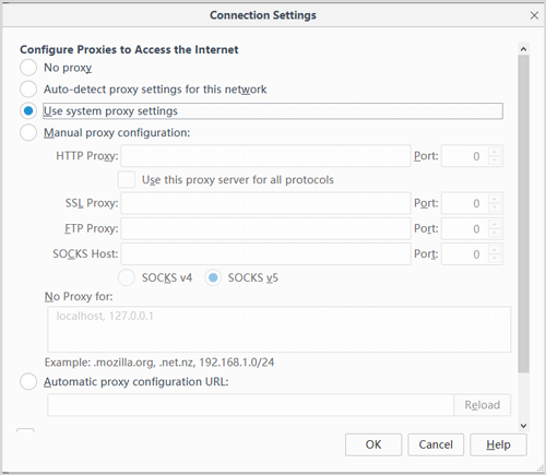 open connection window