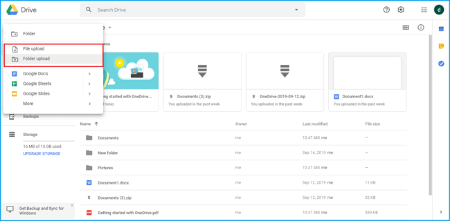 How to Backup OneDrive to Google Drive in 4 Ways