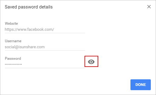 How to See Facebook Password in Google Chrome