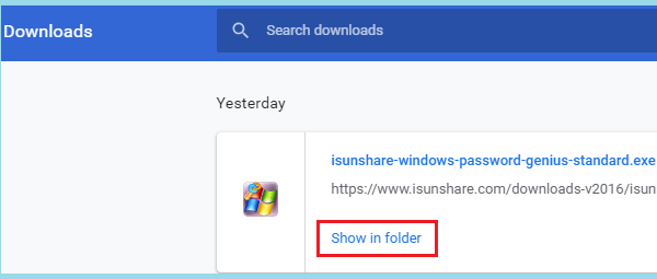 Chrome folder