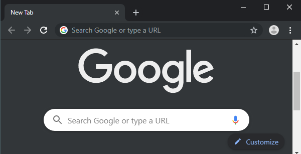 dark mode in Chrome