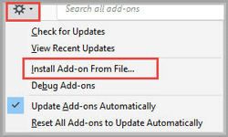 install add ons from file
