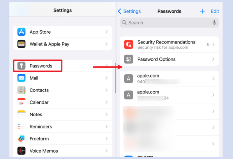 find apple id password on iphone