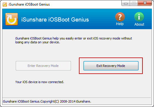 exit iPhone/iPad/iPod Recovery Mode