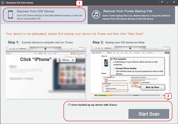 scan SIM card data in iPhone