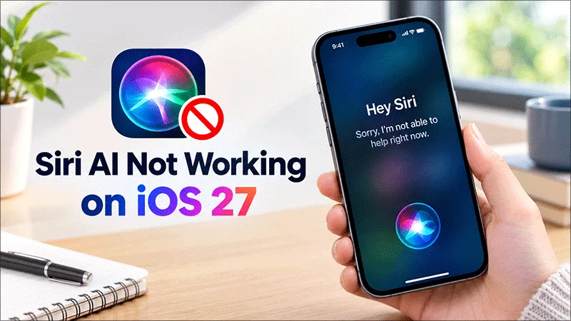 Repair siri AI not working