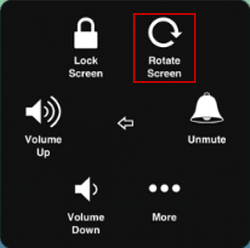  click rotate screen
