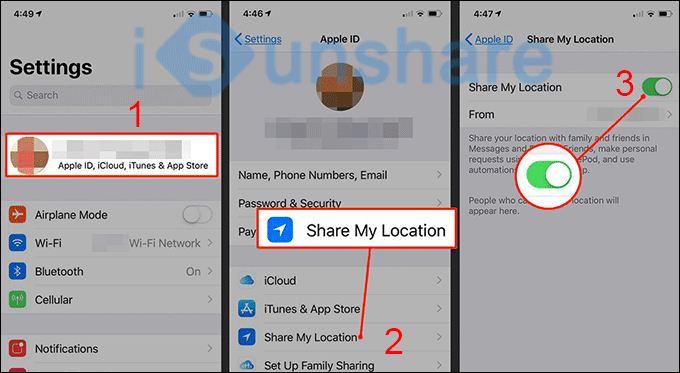 enable share my location