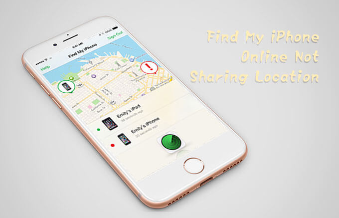 find my iphone online not sharing location