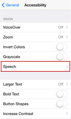 what does speech rate mean on my phone