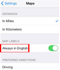 turn off language label in maps