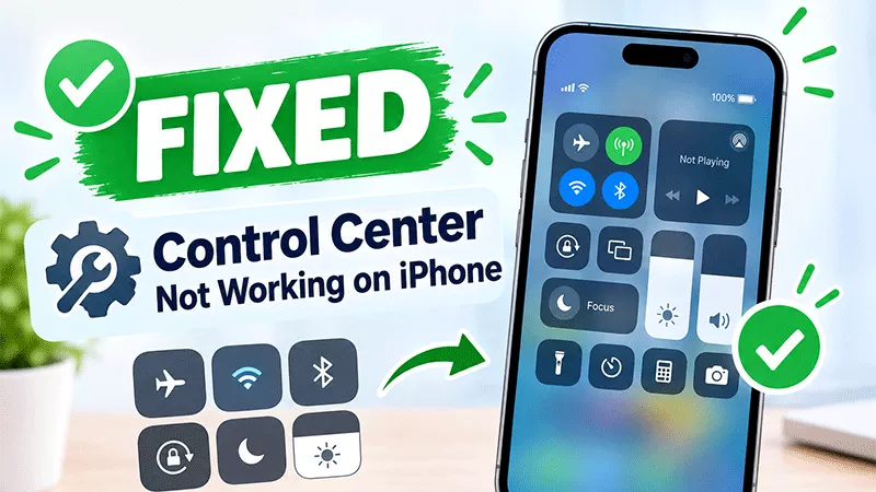 fixed--Control Center not working on iPhone