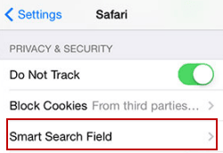 access smart search field
