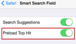 enable preload top hit