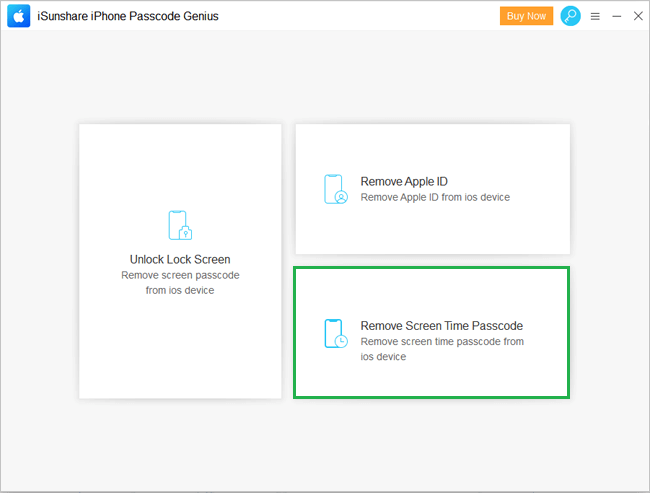 select remove screen time passcode