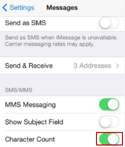 iPhone 13/13 Pro: How to Enable/Disable Character Count in Messages 