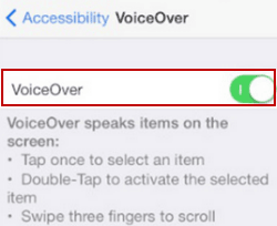 enable voiceover