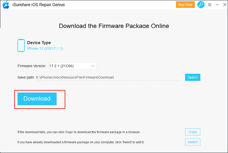 download firmware package online