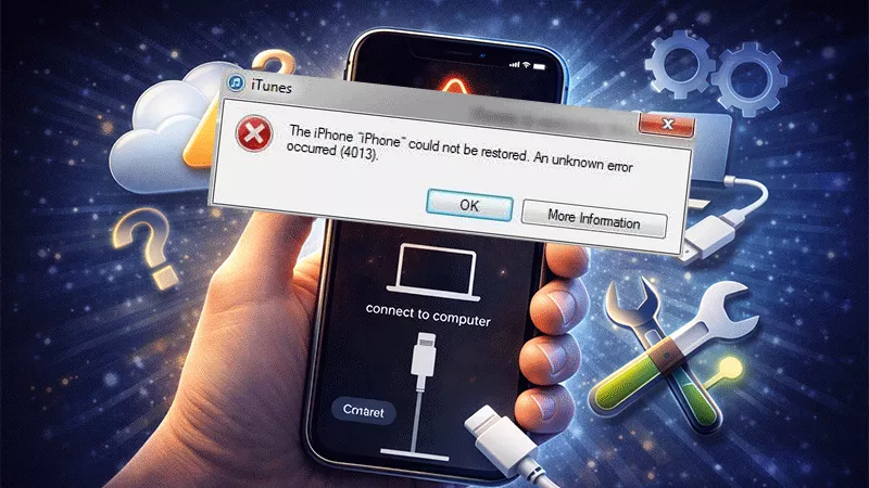 fixed iPhone error 4013