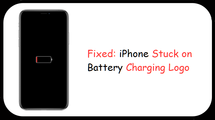 fix iphone stuck on battery logo