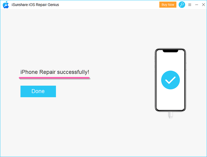 ios repair successfully