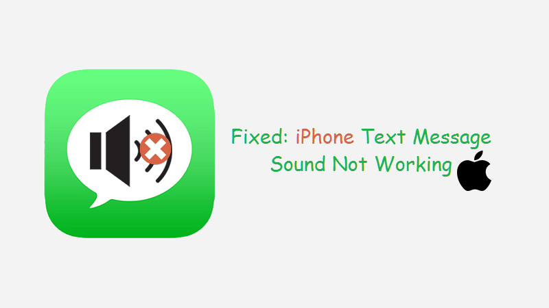 fixed iphone text message no sound