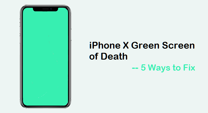 fixed iphone x green screen of death